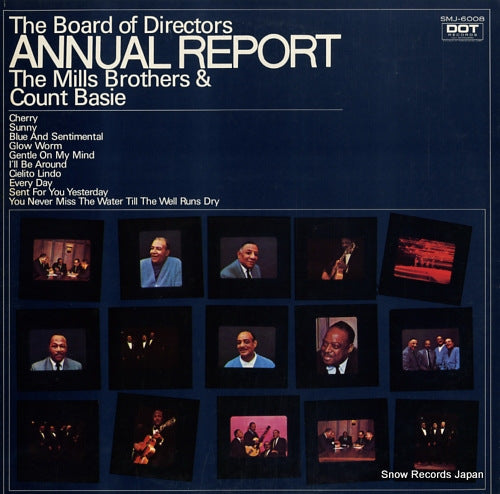 MILLS BROTHERS, THE, AND COUNT BASIE the board of directors annual report SMJ-6008
