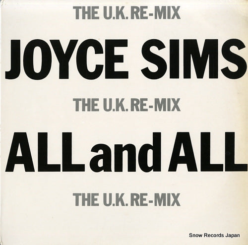 SIMS, JOYCE all and all (the u.k. re-mix) SLX-20