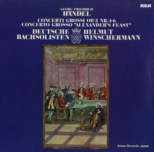 DEUTSCHE BACHSOLISTEN / HELMUT WINSCHERMANN handel; concerti grossi op.3 nr.1-6 RL30356