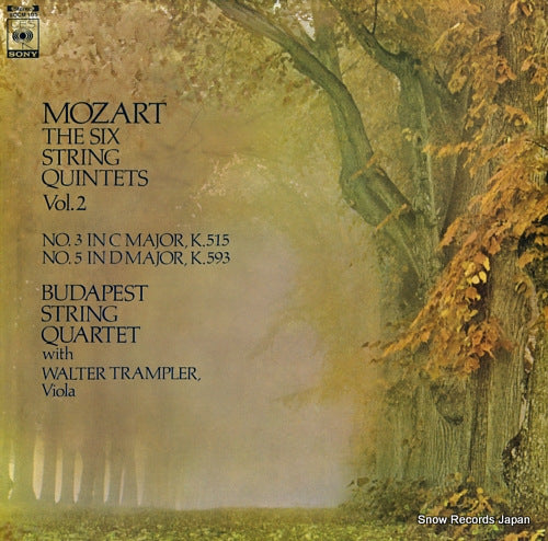 BUDAPEST STRING QUARTET mozart; the six string quartets vol.2 / no.3 and no.5 SOCM105