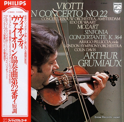 GRUMIAUX, ARHEUR viotti; violin concerto no.22 X-8663