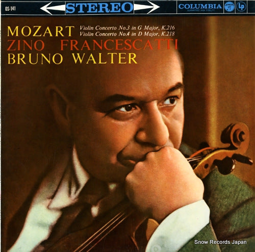 FRANCESCATTI, ZINO mozart; violin concerto no.3 and no.4 OS-141