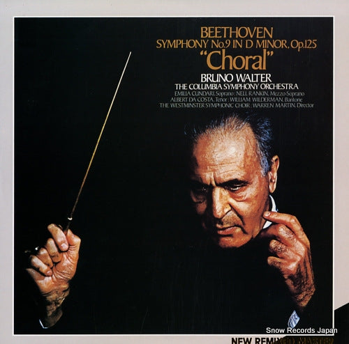 WALTER, BRUNO beethoven; symphony no.9 in d minor, op.125 "choral" 20AC1813