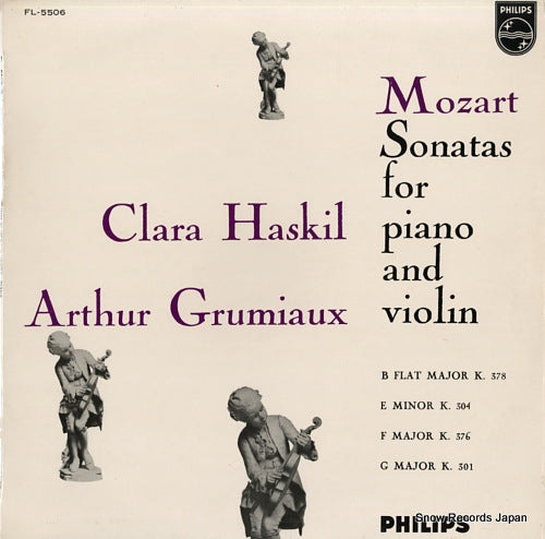 HASKIL, CLARA mozart; sonatas for piano and violin FL-5506