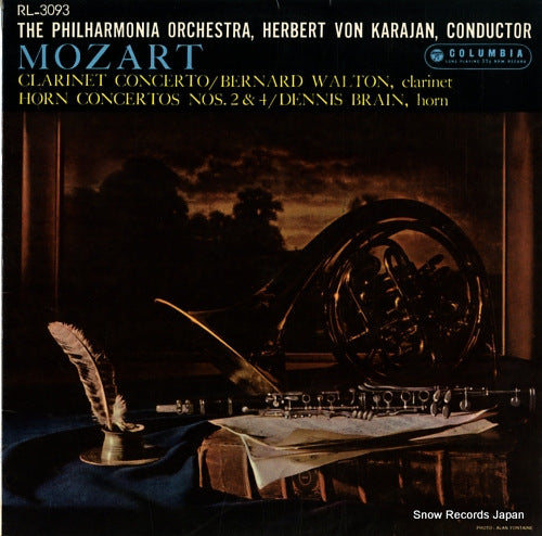 KARAJAN, HERBERT VON mozart; clarinet concerto / horn concertos nos.2 & 4 RL-3093