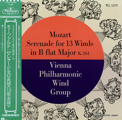 VIENNA PHILHARMONIC WIND GROUP, THE mozart; serenade for 13 winds in b flat major k.361 G-10544