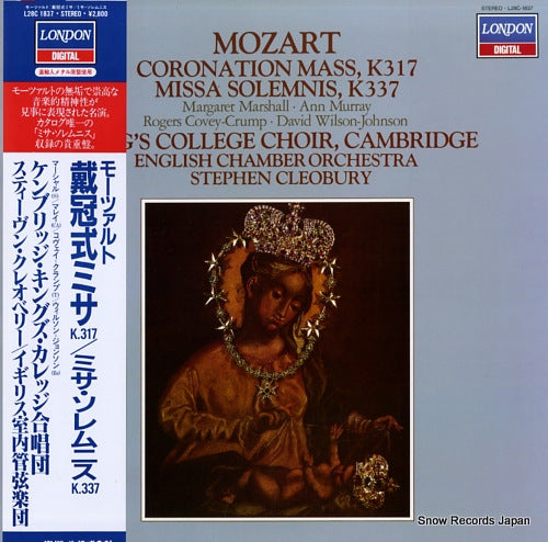 KING'S COLLEGE CHOIR CAMBRIDGE mozart; coronation mass, k.317 / missa colemnis, k.337 L28C-1837
