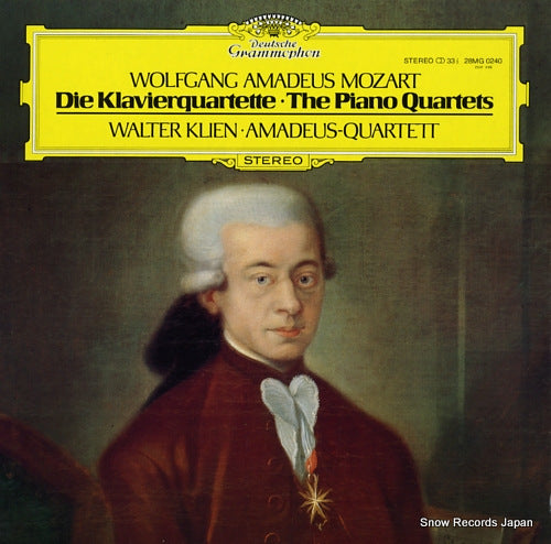 KLIEN, WALTER / AMADEUS-QUARTETT mozart; the piano quartets 28MG0240