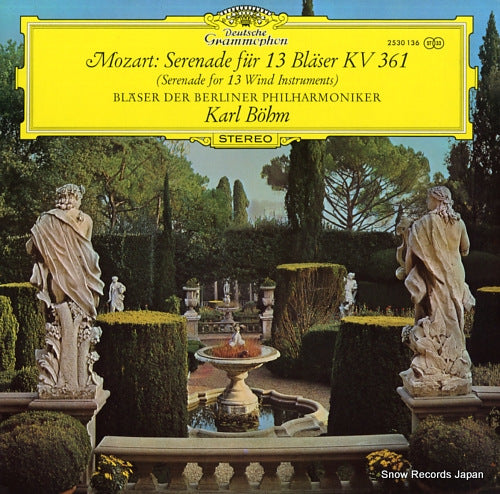 BOHM, KARL mozart; serenade for 13 wind instruments 2530136