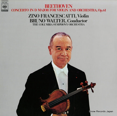 FRANCESCATTI, ZINO / BRUNO WALTER beethoven; concerto in d major for violin and orchestra, op.61 13AC289