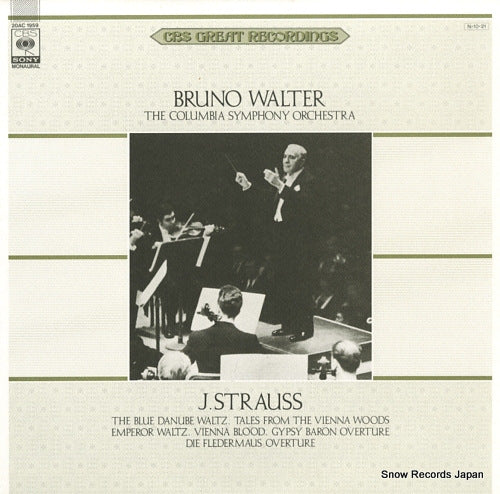 WALTER, BRUNO j.strauss; the blue danube waltz 20AC1959