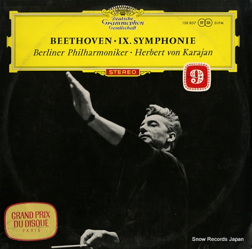 KARAJAN, HERBERT VON beethoven; ix.symphonie SLPM-138807