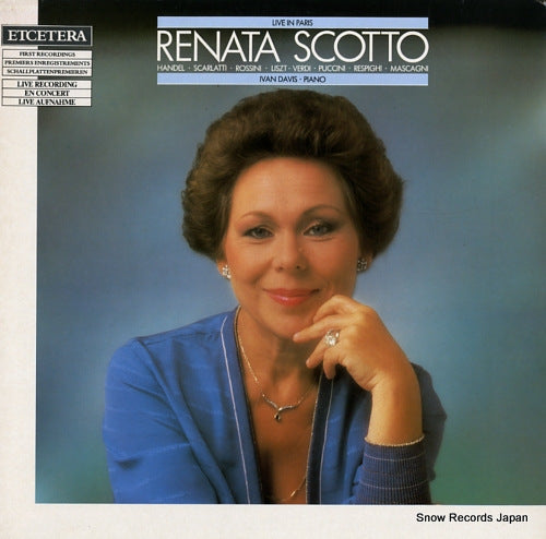 SCOTTO, RENATA / IVAN DAVIS live in paris ETC2002