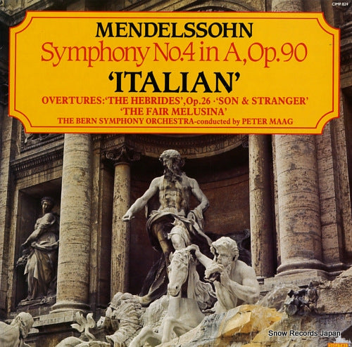MAAG, PETER mendelssohn; no.4 in a, op.90 "italian" CIMP824