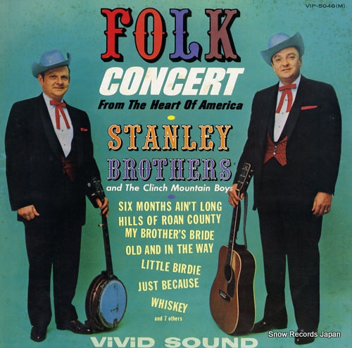 STANLEY BROTHERS, THE folk concert from the heart of america VIP-5046(M)