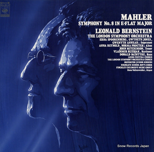 BERNSTEIN, LEONARD mahler; symphony no.8 in e-flat major SOCJ39