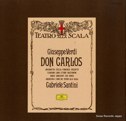 SANTINI, GABRIELE verdi; don carlos (complete) MG8644/7
