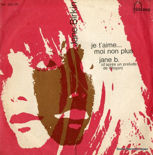 BIRKIN, JANE je t'aime moi non plus MF260196