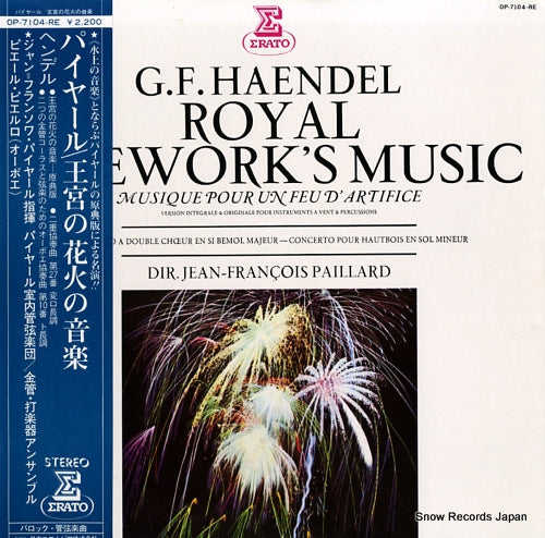 PAILLARD, JEAN-FRANCOIS haendel; royal fire work's music OP-7104-RE