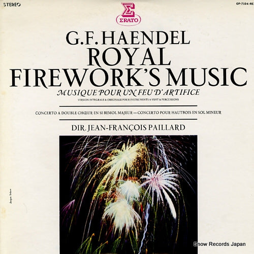 PAILLARD, JEAN-FRANCOIS haendel; royal fire work's music OP-7104-RE