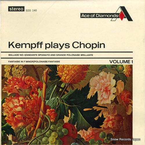 KEMPFF, WILHELM kempff plays chopin volume 1 SDD140