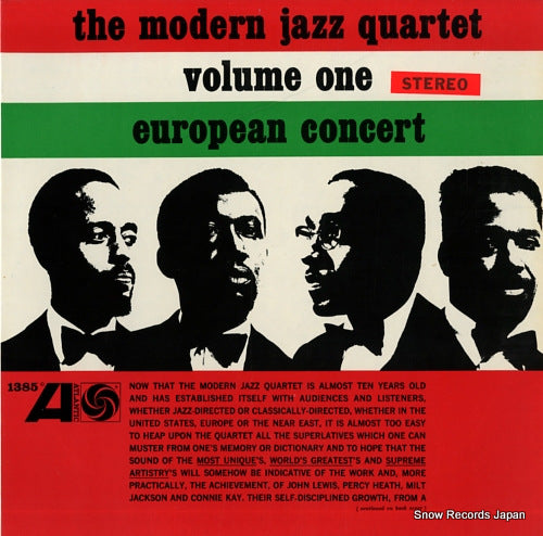 MODERN JAZZ QUARTET, THE european concert volume one SD1385