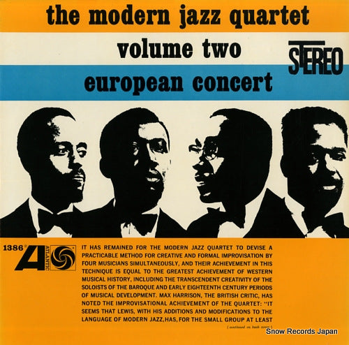MODERN JAZZ QUARTET, THE european concert volume two SD1386
