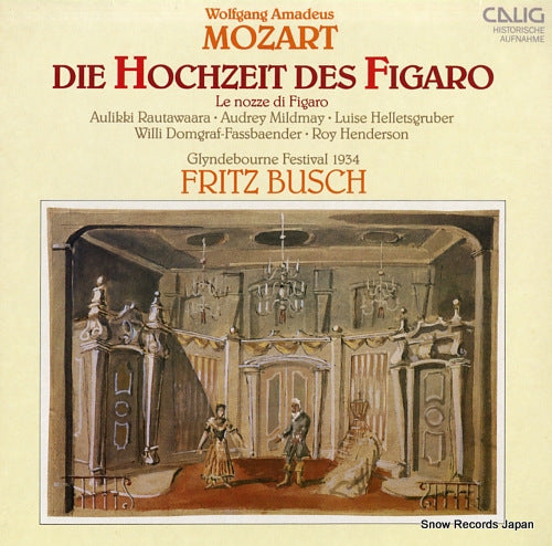BUSCH, FRITZ mozart; die hochzeit des figaro (glyndebourne festival 1934) CAL30851/52