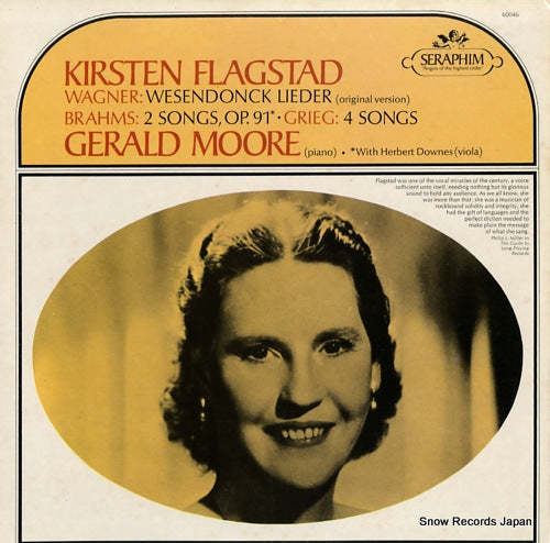 FLAGSTAD, KIRSTEN wagner; wesendonck lieder (original version) 60046