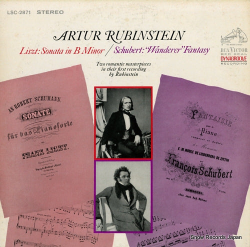RUBINSTEIN, ARTUR liszt; sonata in b minor LSC-2871