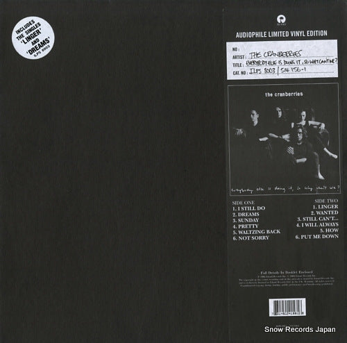 CRANBERRIES, THE every body else is doing it, so why can't we? ILPS8003 / 514156-1