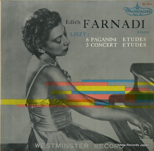 FARNADI, EDITH liszt; 6 paganini etudes / 3 concert etudes ML5142