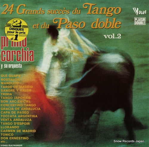 CORCHIA, PRIMO 24 grands succes du tango et du paso doble vol.2 400050/DP.50