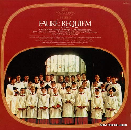 WILLCOCKS, DAVID faure; requiem & pavane S-60096