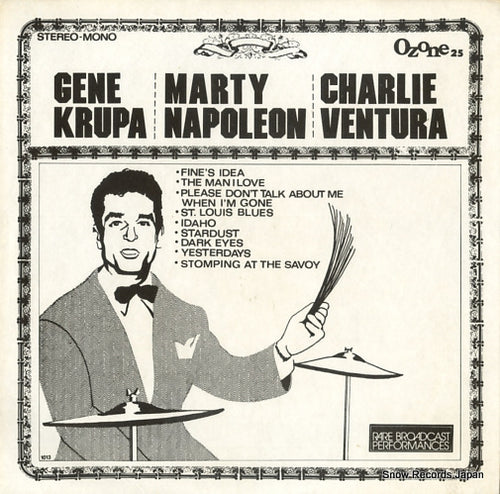 KRUPA, GENE /MARTY NAPOLEON/CHARLIE VENTURA rare broadcast performances OZONE25