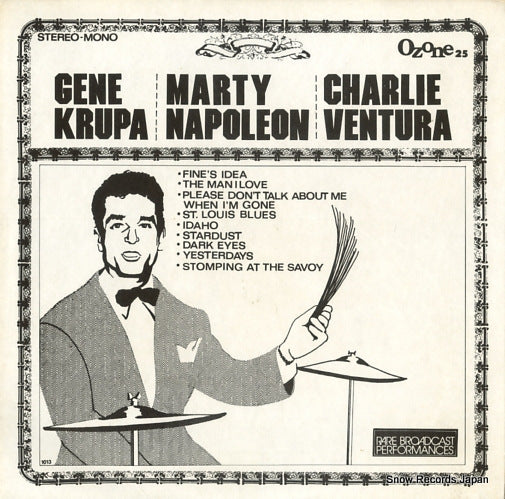 KRUPA, GENE /MARTY NAPOLEON/CHARLIE VENTURA rare broadcast performances OZONE25