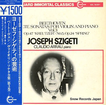 SZIGETI, JOSEPH beethoven; completesonatas for violin and piano SOL-5039