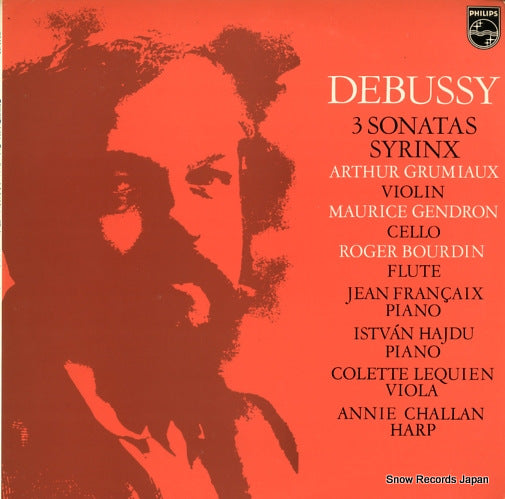 GRUMIAUX, ARTUR debussy; 3sonatas syrinx 13PC-49