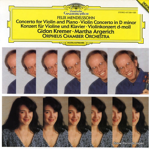 KREMER, GIDON mendelssohn; concerto for violin and piano / violin concerto in d minor 427338-1
