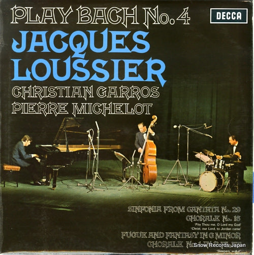 LOUSSIER, JACQUES play bach no.4 SKL5036