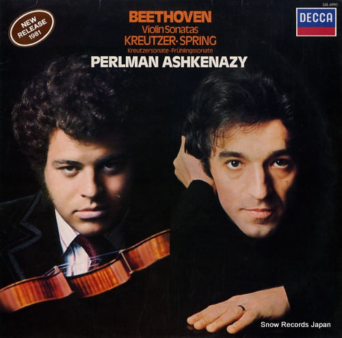 ASHKENAZY, VLADIMIR / ITZHAK PERLMAN beethoven; violin sonatas kreutzer / spring SXL6990