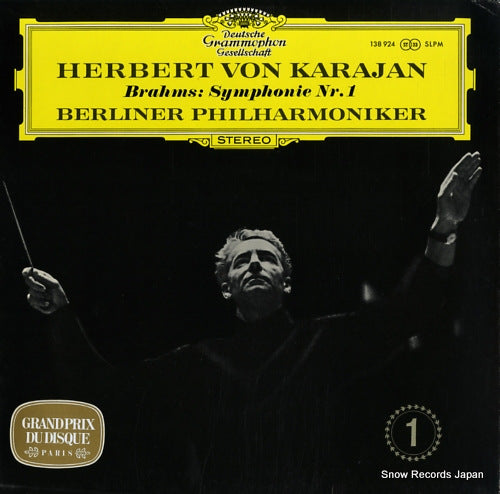 KARAJAN, HERBERT VON brahms; symphonie nr.1 SLPM138924