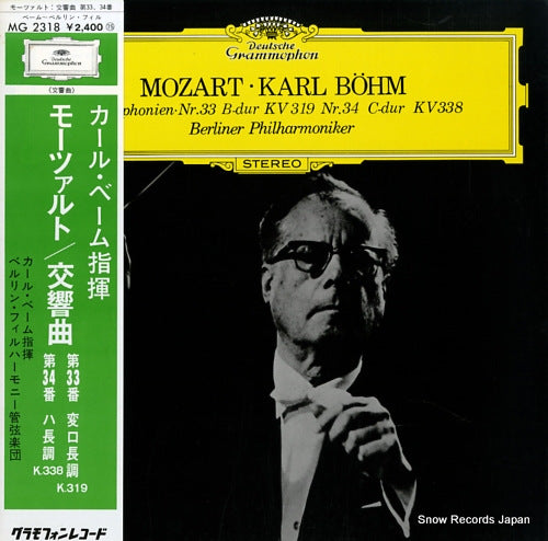 BOHM, KARL mozart; symphonien nr.33 & nr.34 MG2318