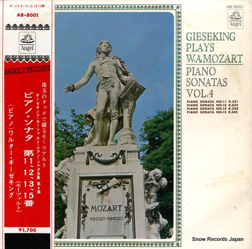 GIESEKING, WALTER mozart piano sonatas vol.4 AB-8001