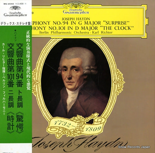 RICHTER, KARL haydn; symphony no.94 in g major "surprise" MG-2040