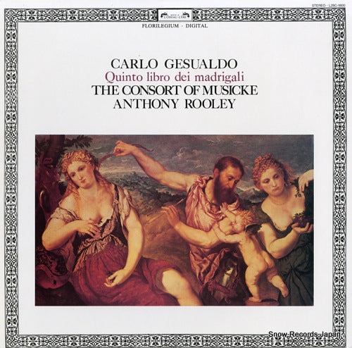 ROOLEY, ANTHONY / THE CONSORT OF MUSICKE gesualdo; quinto libro dei madrigali L28C-1800