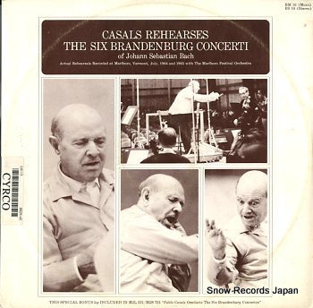 CASALS, PABLO rehearses the six branden burg concerti of bach BS10