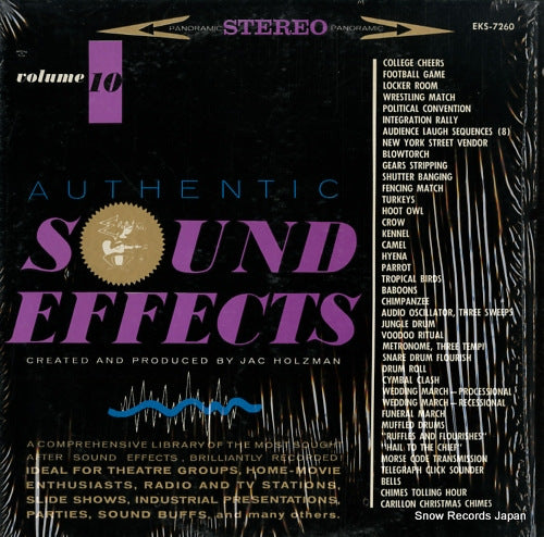 HOLZMAN, JAC authentic sound effects volume 10 EKS-7260