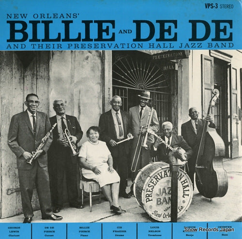 BILLIE AND DE DE PIERCE new orleans' billie & de de and their preservation hall jazz band VPS-3