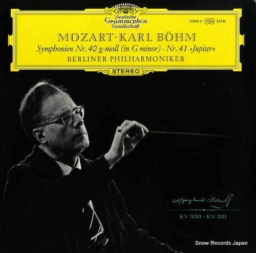 BOHM, KARL mozart; symphonien nr.40 (in g minor) and nr.41 "jupiter" SLPM138815